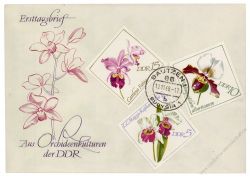 DDR 1968 FDC Mi-Nr. 1420-1425 ESt. Orchideen