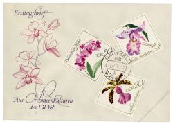 DDR 1968 FDC Mi-Nr. 1420-1425 ESt. Orchideen