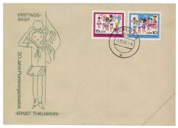 DDR 1968 FDC Mi-Nr. 1432-1433 ESt. 20 Jahre Pionierorganisation Ernst Thlmann