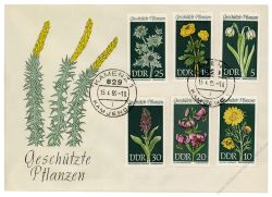 DDR 1969 FDC Mi-Nr. 1456-1461 ESt. Geschtzte heimische Pflanzen