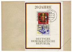 DDR 1969 FDC Mi-Nr. 1507 (Block 28) ESt. 20 Jahre DDR