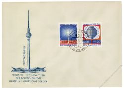 DDR 1969 FDC Mi-Nr. 1509-1510 ESt. 20 Jahre DDR: Erffnung des Fernseh- und UKW-Turms der Deutschen Post