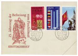 DDR 1970 FDC Mi-Nr. 1569-1571 ESt. 25. Jahrestag der Befreiung vom Faschismus