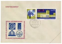 DDR 1970 FDC Mi-Nr. 1573-1574 (ZD) ESt. 25 Jahre Deutscher Demokratischer Rundfunk