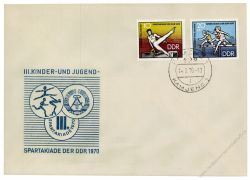 DDR 1970 FDC Mi-Nr. 1594-1595 ESt. Kinder- und Jugendspartakiade