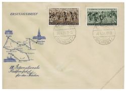 DDR 1954 FDC Mi-Nr. 426-427 ESt. Internationale Radfernfahrt fr den Frieden