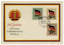 DDR 1959 FDC Mi-Nr. 722-731 ESt. 10 Jahre Deutsche Demokratische Republik