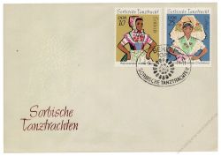 DDR 1971 FDC Mi-Nr. 1668-1671 SSt. Sorbische Mdchen-Tanztrachten
