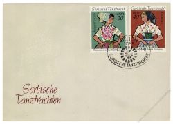 DDR 1971 FDC Mi-Nr. 1668-1671 SSt. Sorbische Mdchen-Tanztrachten