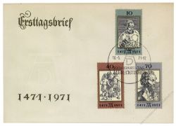 DDR 1971 FDC Mi-Nr. 1672-1674 SSt. 500. Geburtstag von Albrecht Drer