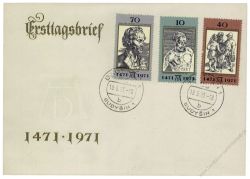 DDR 1971 FDC Mi-Nr. 1672-1674 ESt. 500. Geburtstag von Albrecht Drer