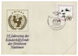 DDR 1971 FDC Mi-Nr. 1690 SSt. 25 Jahre Kinderhilfsfonds der Vereinten Nationen