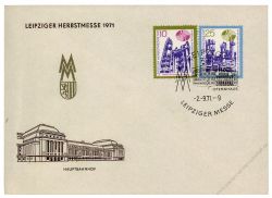 DDR 1971 FDC Mi-Nr. 1700-1701 SSt. Leipziger Herbstmesse