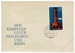 DDR 1971 FDC Mi-Nr. 1705 ESt. Internationale Mahn- und Gedenksttten