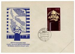 DDR 1971 FDC Mi-Nr. 1706 ESt. Einweihung des Karl-Marx-Monuments Chemnitz