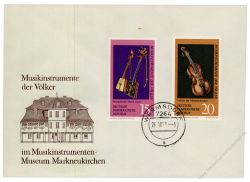 DDR 1971 FDC Mi-Nr. 1708-1713 ESt. Musikinstrumenten-Museum