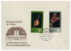 DDR 1971 FDC Mi-Nr. 1708-1713 ESt. Musikinstrumenten-Museum