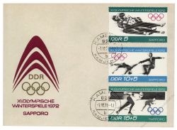 DDR 1971 FDC Mi-Nr. 1725-1730 ESt. Olympische Winterspiele 1972