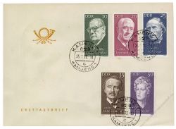 DDR 1972 FDC Mi-Nr. 1731-1735 ESt. Berhmte Persnlichkeiten