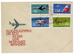 DDR 1972 FDC Mi-Nr. 1749-1752 SSt. Flugzeuge
