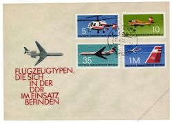 DDR 1972 FDC Mi-Nr. 1749-1752 ESt. Flugzeuge