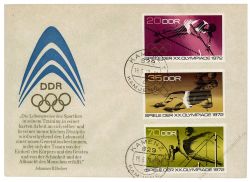 DDR 1972 FDC Mi-Nr. 1753-1758 ESt. Olympische Sommerspiele