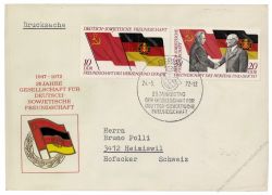DDR 1972 FDC Mi-Nr. 1759-1760 SSt. 25 Jahre Gesellschaft fr Deutsch-Sowjetische Freundschaft