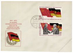 DDR 1972 FDC Mi-Nr. 1759-1760 ESt. 25 Jahre Gesellschaft fr Deutsch-Sowjetische Freundschaft