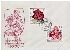 DDR 1972 FDC Mi-Nr. 1763-1768 ESt. Internationale Rosenausstellung