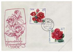 DDR 1972 FDC Mi-Nr. 1763-1768 ESt. Internationale Rosenausstellung