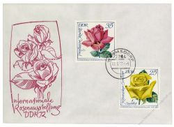 DDR 1972 FDC Mi-Nr. 1763-1768 ESt. Internationale Rosenausstellung