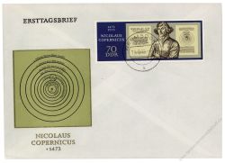 DDR 1973 FDC Mi-Nr. 1828 ESt. 500. Geburtstag von Nikolaus Kopernikus