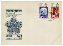 DDR 1973 FDC Mi-Nr. 1829-1830 ESt. Weltfestspiele der Jugend und Studenten