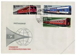 DDR 1973 FDC Mi-Nr. 1844-1849 SSt. Vereinigter Schienenfahrzeugbau