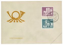 DDR 1973 FDC Mi-Nr. 1853-1854 ESt. Aufbau in der DDR