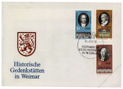 DDR 1973 FDC Mi-Nr. 1856-1861 SSt. Historische Gedenksttten in Weimar