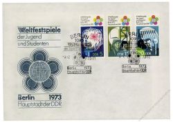 DDR 1973 FDC Mi-Nr. 1862-1866 SSt. Weltfestspiele der Jugend und Studenten