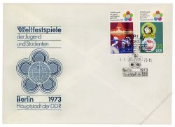 DDR 1973 FDC Mi-Nr. 1862-1866 SSt. Weltfestspiele der Jugend und Studenten