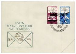 DDR 1974 FDC Mi-Nr. 1984-1987 SSt. 100 Jahre Weltpostverein