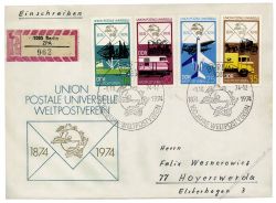 DDR 1974 FDC Mi-Nr. 1984-1987 SSt. 100 Jahre Weltpostverein