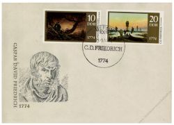 DDR 1974 FDC Mi-Nr. 1958-1961 SSt. 200. Geburtstag von Caspar David Friedrich