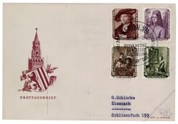 DDR 1955 FDC Mi-Nr. 504-509 SSt. Von der Sowjetunion zurckgefhrte Gemlde