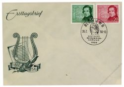 DDR 1956 FDC Mi-Nr. 528-529 SSt. 100. Todestag von Robert Schumann