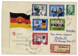 DDR 1964 FDC Mi-Nr. 1059A-1073A SSt. 15 Jahre DDR