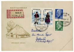 DDR 1964 FDC Mi-Nr. 1074-1079 (ZD) SSt. Volkstrachten