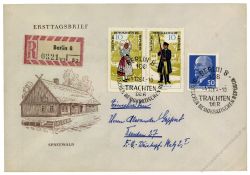 DDR 1964 FDC Mi-Nr. 1074-1079 (ZD) SSt. Volkstrachten