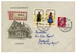 DDR 1964 FDC Mi-Nr. 1074-1079 (ZD) SSt. Volkstrachten