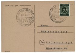 Gemeinschaftsausgaben 1946 Mi-Nr. 932 SSt. Leipziger Messe