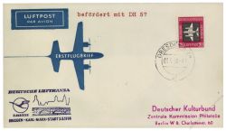 DDR 1958 Erstflug Dresden-Karl Marx Stadt - Mi-Nr. 610 - DH57