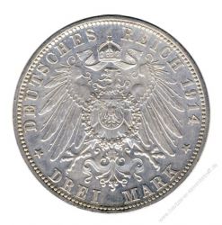 Bayern 1914 D J.52 3 Mark Ludwig III. (1913-1918) st